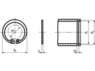 Sich-Ringe f Bohrung Regelausf St BN822 DIN472 160 - Bossard Schrauben