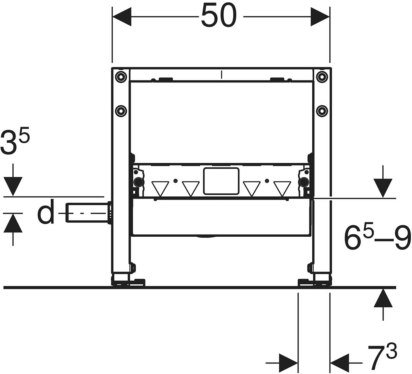 Duschelement mit Wandablauf 40mm niedrige Bauhöhe 111.593.00.2 - Geberit-Duofix