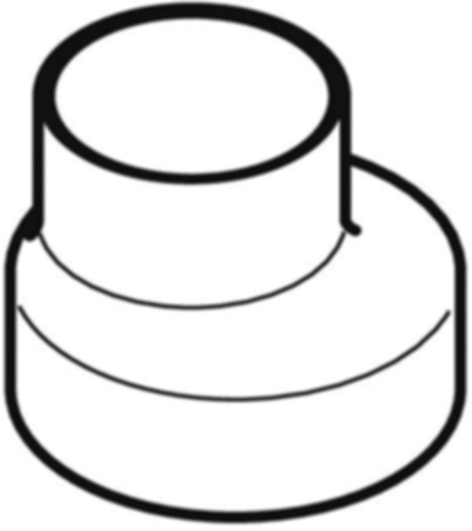 Reduktion exzentrisch 307.060.14.1 d 75/ 63mm - Geberit-PE-Silent-Formstücke