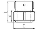 Kappen, für Stahlrohre NBR 1 1/4" 775 452 054 - GF Primofit
