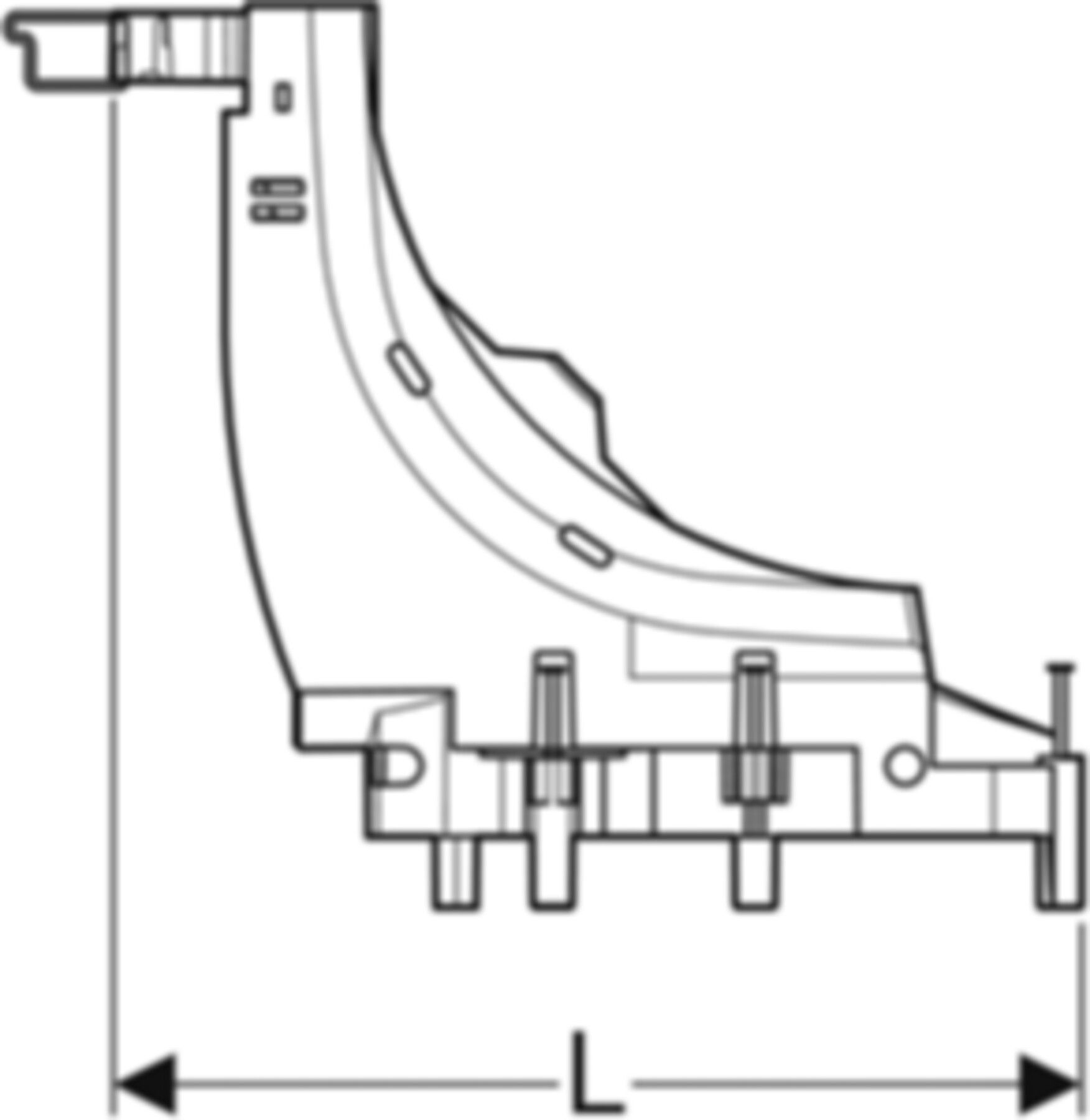Rohrbogenstütze nach oben 14/16/20mm 651.430.00.1 - Geberit-Push Fit-Formstücke