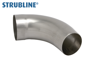 Ablaufrohrbogen gezogen 70° 120 mm 213 "Strubline" - Cr-Ni Spenglereihalbfabrikate