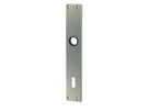 MEGA Langschilder 35.440, BB 78mm 200/35/4mm, 16mm, Zink matt vernickelt - Tür- und Sichtbeschläge
