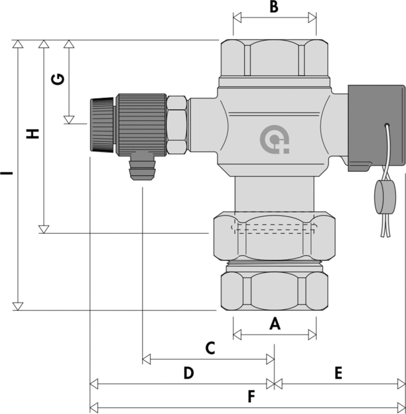 Kappenventil PN 10 3/4" - Caleffi Programm