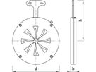 Blende für Flanscheinbau PN 10, Typ B      1090 DN 200 - Hawle Absperrklappen