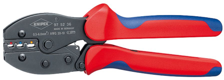 KNIPEX Crimpzange PreciForce 9752 36, L=220mmn, Oval-Crimp 0.5-6.0 mm - Zangen, Schneiden