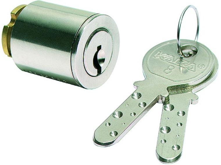KABA 8 Aufbauzylinder Typ 1008C 25mm, mit 2 Schlüssel - Kaba 8, Lagerprodukt