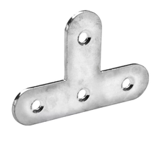 Hettich Flachverbinder verzinkt, 15 x 40 x 60mm, Stärke. 1.5mm, T-Form - Diverse Möbelbeschläge und Zubehör