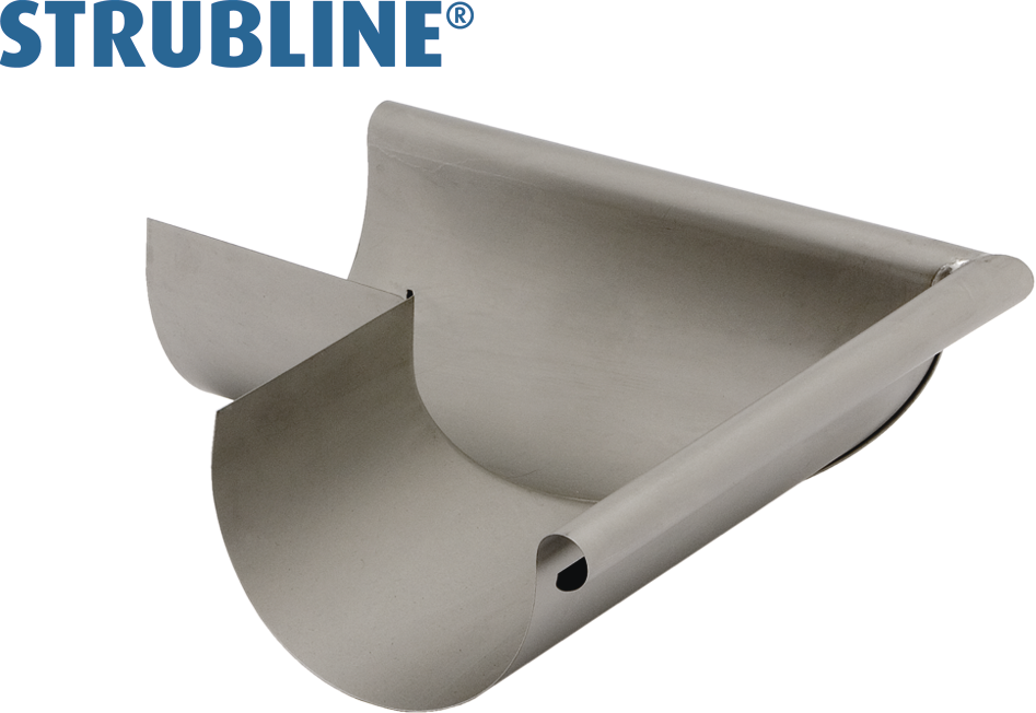Rinnenwinkel äussere 330 mm 140 gefalzt/gelötet "Strubline" - MattpluS Spenglereihalbfabrikate