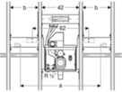 Set für ONE Waschtisch/ONE Wandarmatur 74cm x 24.5cm 461.472.00.1 - Geberit-GIS