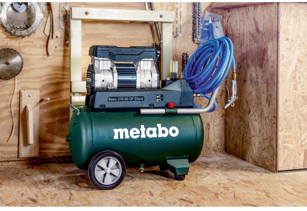 Kompressor Basic 270-50 OF Silent 50l, 10 bar 1.5kW, 37kg - Metabo Elektrowerkzeuge