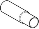 Übergang 28mm - 33.7mm 12415 mit Anschweiss- und Einschubende - Mapress-Heizungs-Formstücke