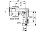 Winkelverschraubung Red. SO 42021 15- 12 mm - Serto-Programm M/G