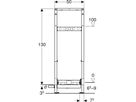 Duschelement mit Wandablauf 111.589.00.2 Typ 130 40mm AP-Armatur,niedrige Bauhöhe - Geberit-Duofix