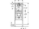 Urinal-Element Universal Typ 112/130 UP-Urinalsteuerung 111.677.00.1 - Geberit-Duofix