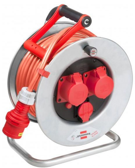 BRENNENSTUHL CEE Kabeltrommel Garant SK 320 33m, 400V , 16A , 2xCEE/5+1xT25, IP55 - Stromverteilung