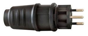 BRENNENSTUHL Gummistecker T12, 230V / 10A, 3-Pol - Stromverteilung