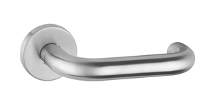 GLUTZ Türdrücker Lochteil Oslo, 5064 16mm, 138/9mm, Edelst. matt - Tür- und Sichtbeschläge