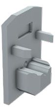 Frz. Geländer Abschlussdeckel oben zu Grundprofil, Glasdicke 13 mm, 17 mm - INOXTECH-Handlauf-/Geländer-System