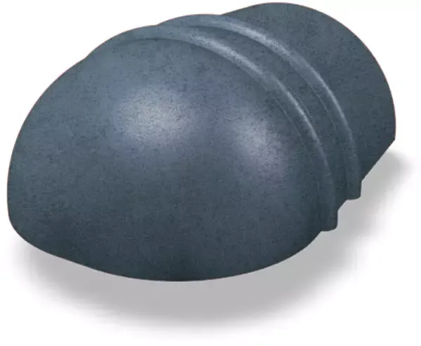 PREFA Gratreitervorkopf stucco 43 P.10 Steingrau 110334 - PREFA Dachsysteme