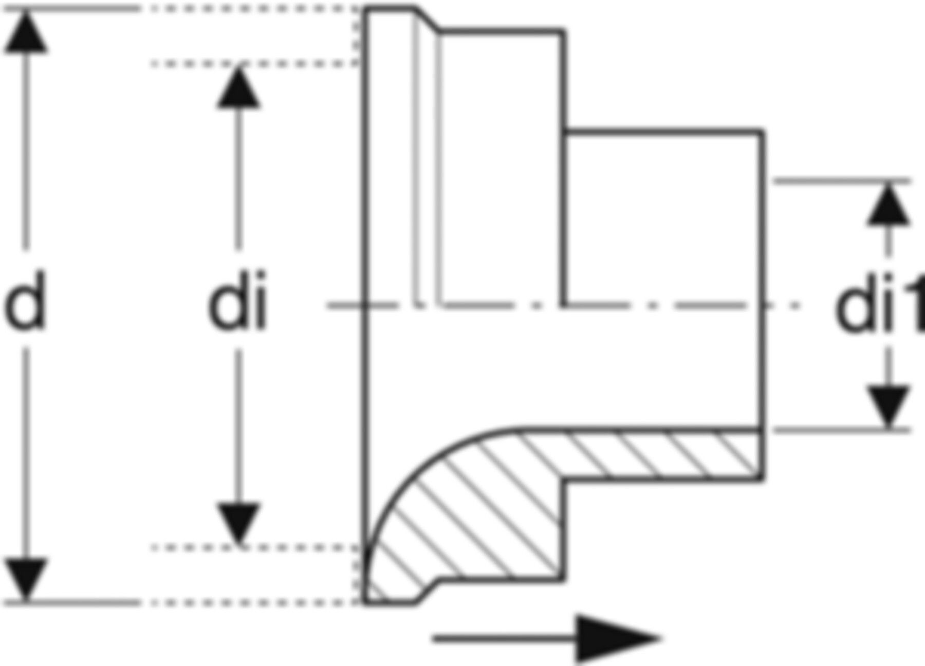 Saugdüse für Einrohrheizung 22mm 90254 - Mapress-Heizungs-Formstücke