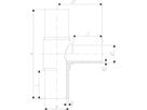 Tee reduziert PE100 S8 PN 10 d 180/125mm 753 200 845 - PE100 Stutzenformstücke langschenklig