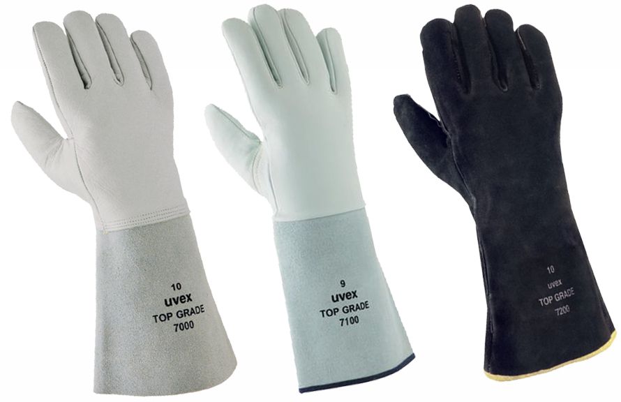 UVEX Schweisserhandschuh top grade 7000 Gr. 10, beige, Rindvollleder, Art. 60287 - Arbeitsschutz