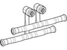 Set Anschluss-T-Stücke 18-15mm 24046 für Vor- und Rücklauf, mit Anschlussver. EK - Mapress-Heizungs-Formstücke