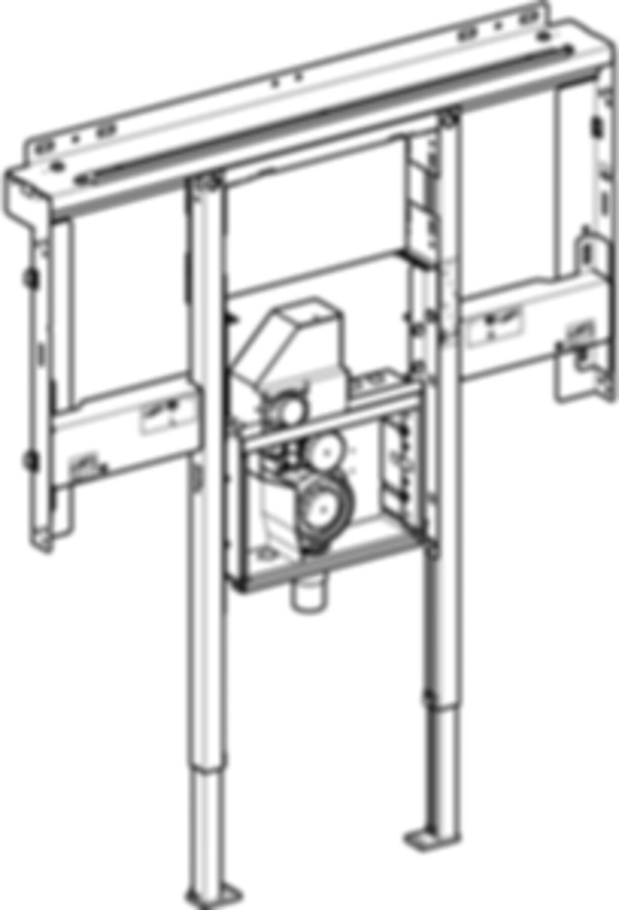 Element für ONE Waschtisch/Wandarmatur Raumhoch, Breite   80cm 111.081.00.1 - Geberit-Duofix
