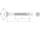 Linsensk-SPAX® CUT I-6rd A2 BN20935 4 x 60 / 29 (T15) - Bossard Schrauben