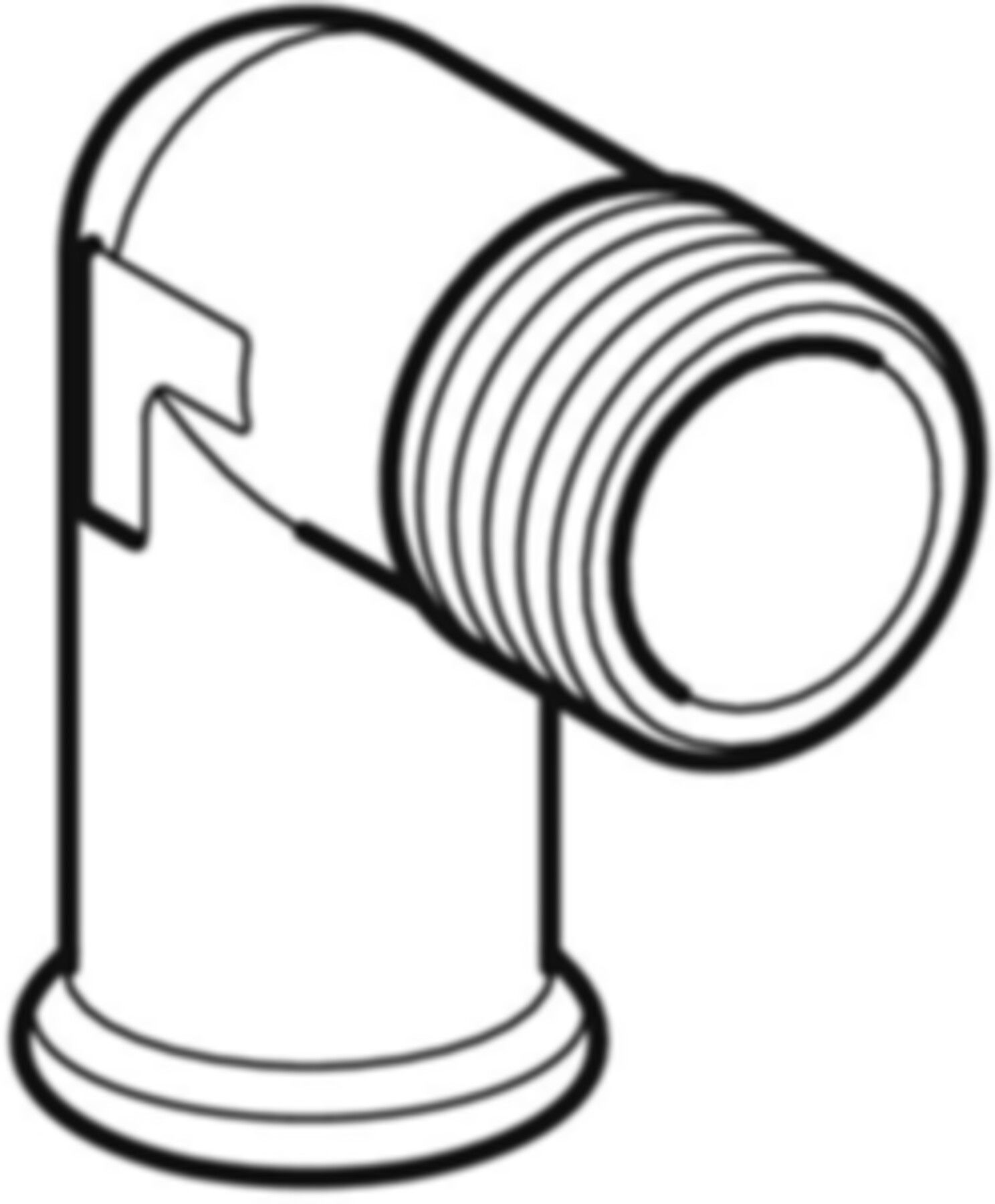Übergangswinkel 90° m/AG 15mm-1/2" 21613 - Mapress-Heizungs-Formstücke