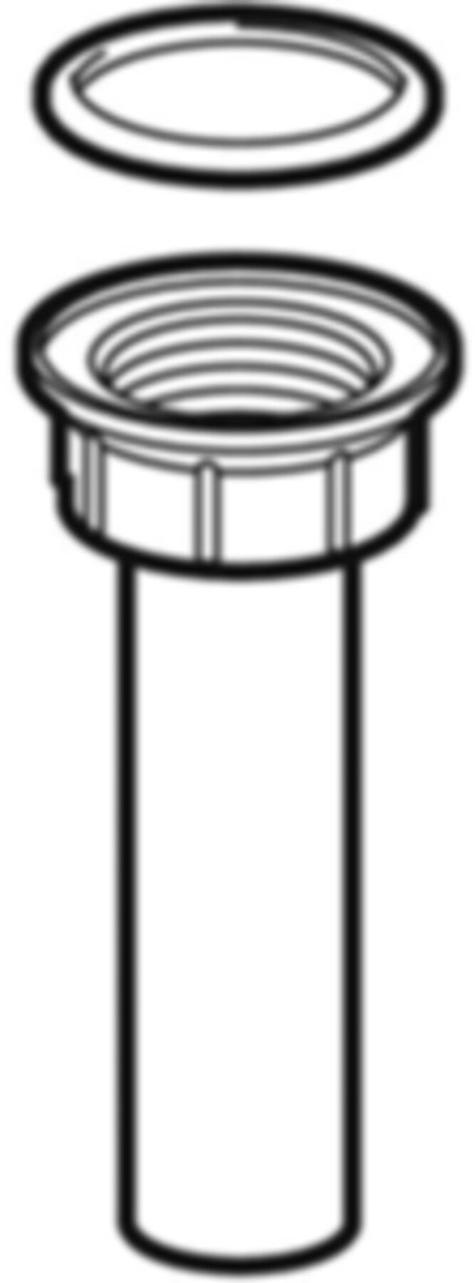 Anschlussstutzen mit Innengewinde und Dichtung d 48mm - 1 1/4" 152.140.16.1 - Geberit-Sifon + Apparateanschlüsse