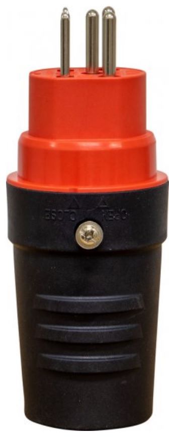 BRENNENSTUHL Gummistecker T15, 230V / 10A, 5-Pol - Stromverteilung