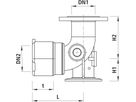 Einlaufbogen Flansch/Muffe 90° Baio 5490 DN 100 - Hawle Steckmuffenformstücke