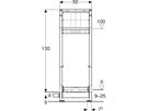 Duschelement mit Wandablauf 111.584.00.2 Typ 130 56mm UP-Armatur - Geberit-Duofix
