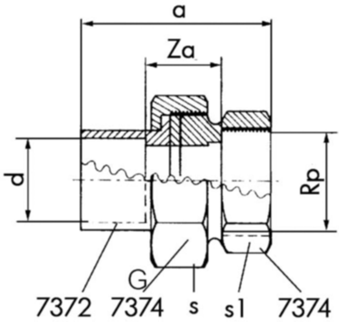 Löt-Verschraubung 7332 18- 1/2" 767 332 024 - GF Lötfittings