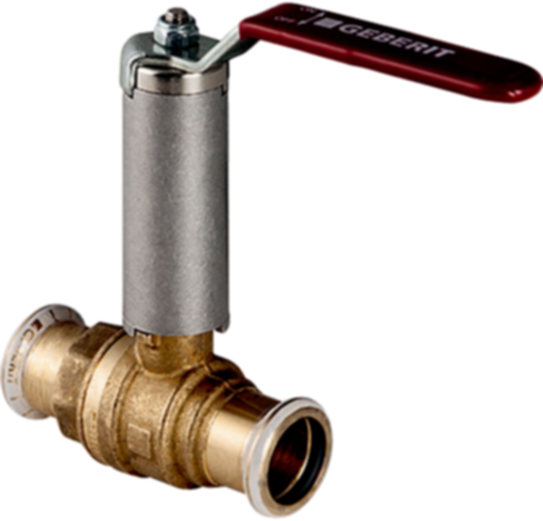 Kugelhahn 28mm 94965 mit Betätigungshebel abgesetzt - Geberit Systemventile / Armaturen