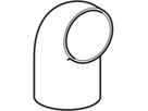 Anschlusswinkel 90° 364.063.16.1 d 63/ 56mm - Geberit-PE-Formstücke
