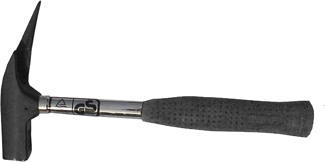 Latthammer, mit Dauermagnet 600g, L= 320mm, Stahlrohrstiel gummiert - Bauwerkzeuge