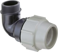 Winkel 90° mit AG 7850 d 20mm - 1/2" - Plasson-Klemmfittinge