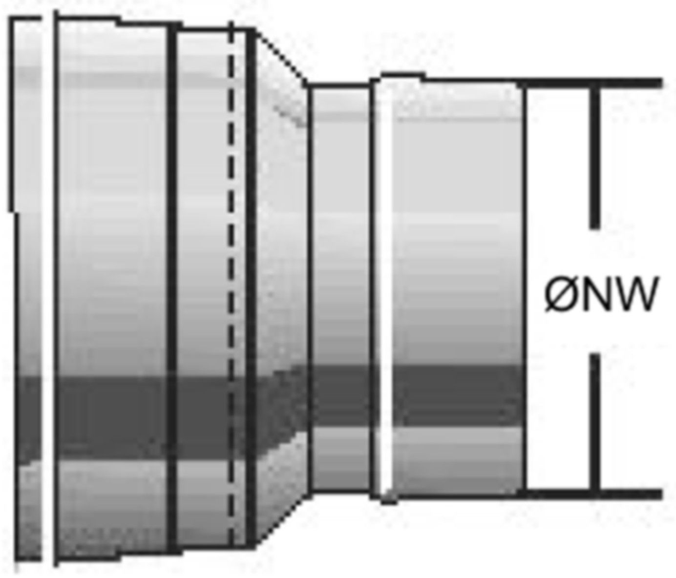 Alkon Kaminr.-Erweiterung d 200-250 mm 6KERW200250 zentrisch - Kaminsystem V4A einwandig