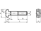 Hammerschr Form A St vzb BN256 DIN186A M10x50 - Bossard Schrauben