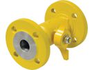 Kugelhahn mit Flansch für Gas 6889 mit Trennstelle DN 50 - Hawle Armaturen