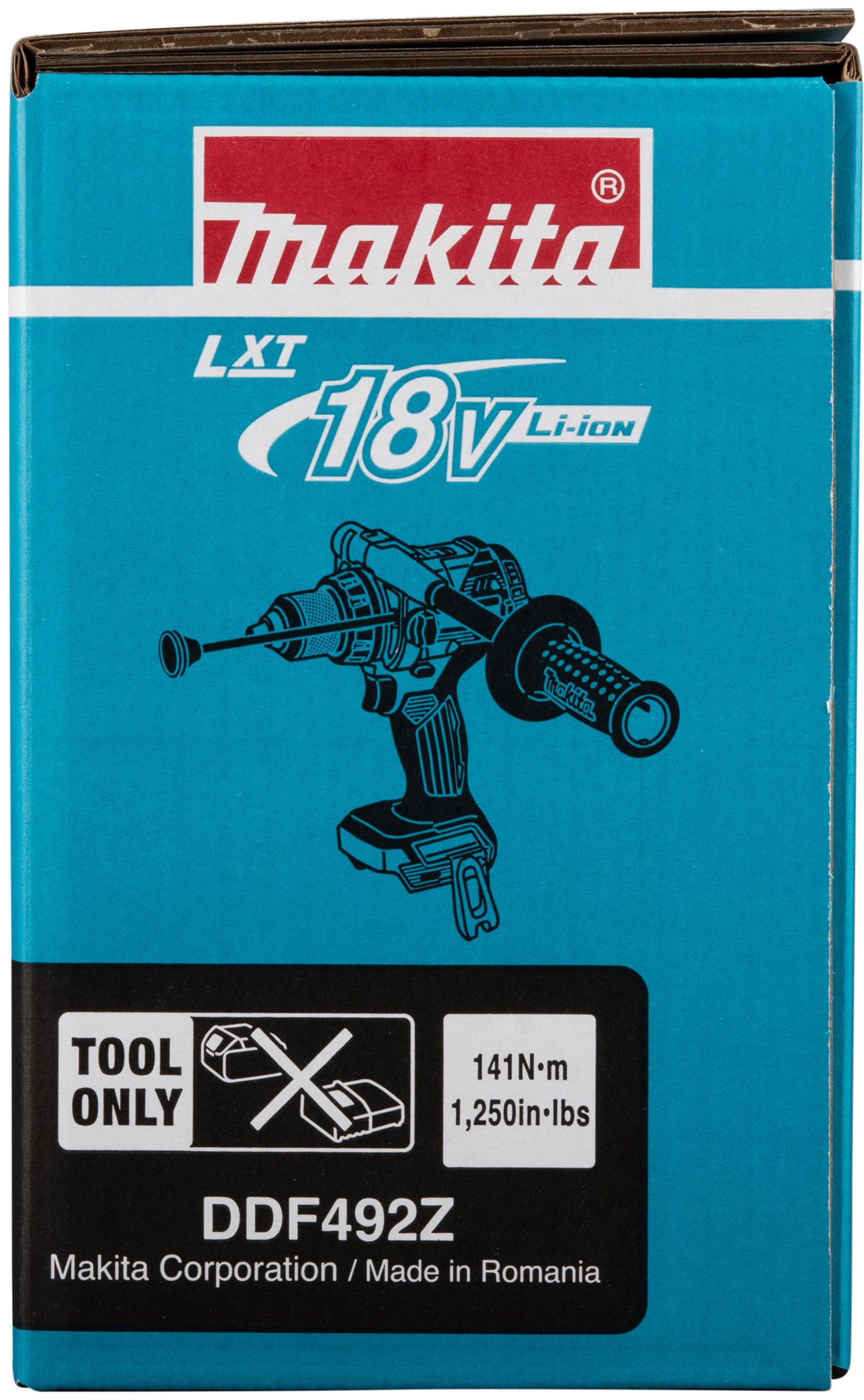Akku-Bohrschrauber DDF492Z 18V , 130/65 Nm, Solo im Karton - Makita Elektrowerkzeuge