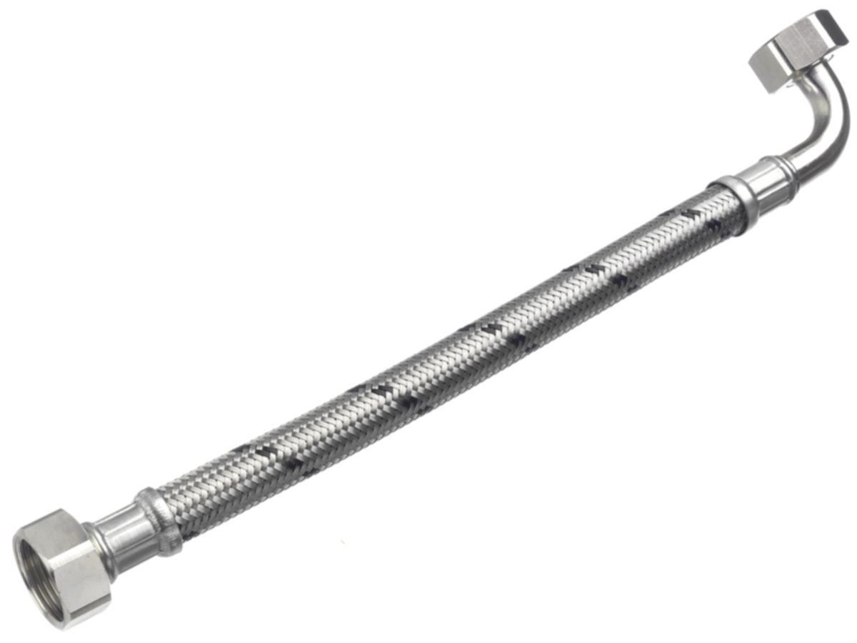Produktbild von ONIX TECH Panzerschlauch 40 Cm – 3/8 Zoll Auf 3/8 Zoll Innengewinde, Edelstahl, 10 Bar, -10°C Bis +70°C, 5 Jahre Garantie