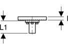 Anschlusswinkel 90° einfach 1/2"- MF1/2" mit Aussengewinde 632.861.00.2 - Geberit-Push Fit-Formstücke