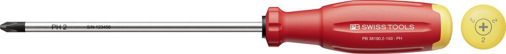 PB Schraubenzieher, SwissGrip Evo, Phillips PH PB 38190 , Gr. 2 , L=150mm - Schraubenzieher