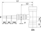 Steckmuffen-Kombination Abgang Univ.PE Multi I/611 DN 300 d63/50/40mm - Wild Armaturen