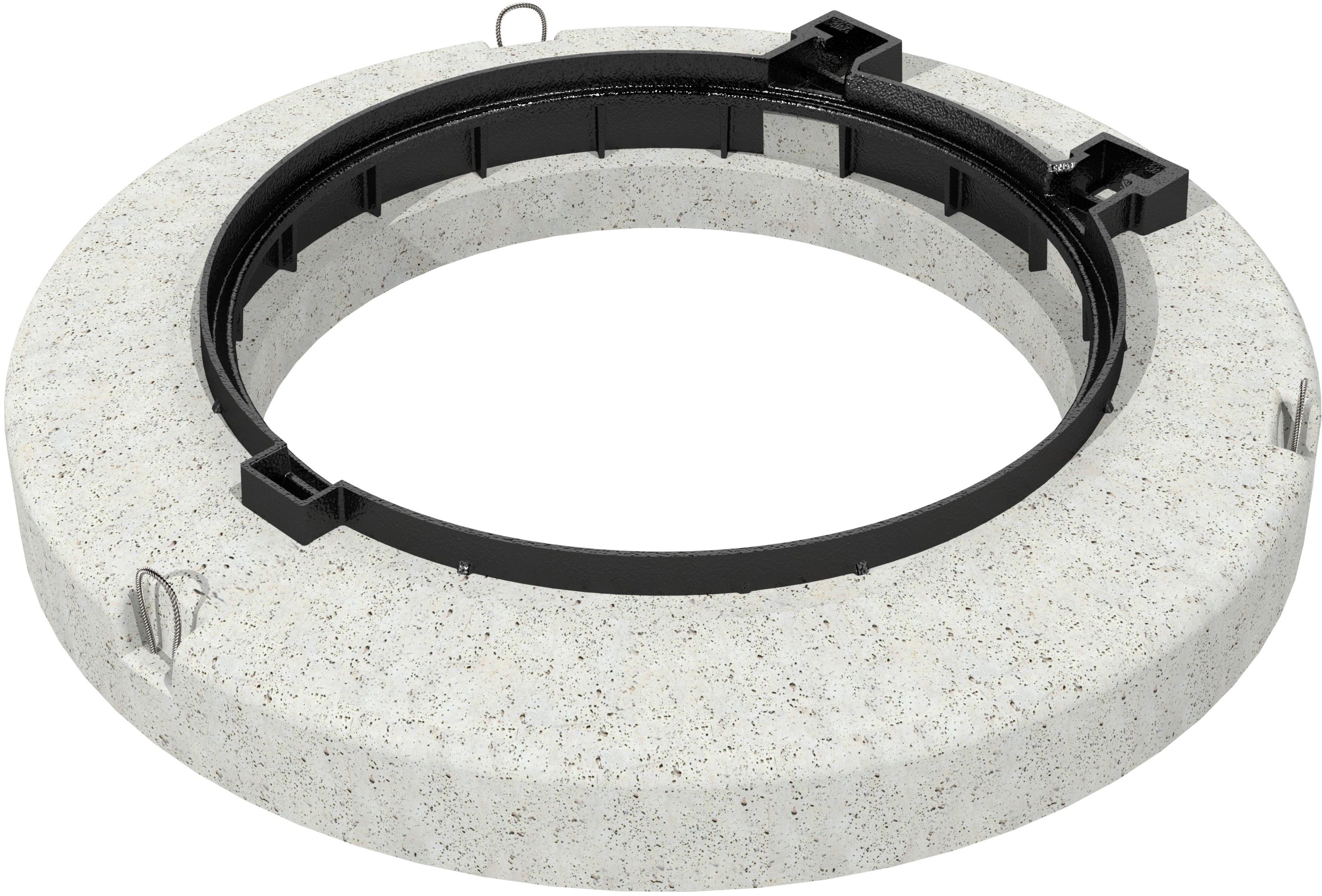 EasyTop mit Scharnier D400 NW 800 o. Sockel o. Lüftungsöffnung, mit Verriegelung Gasdruckfeder - Bauguss ACO  Klasse A-F