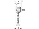Dose 90° 3/4" 650.688.00.3 für MasterFix - Geberit FlowFit-Rohre/Formstücke